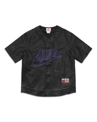 Nike x Supreme Men's Leather Baseball Jersey